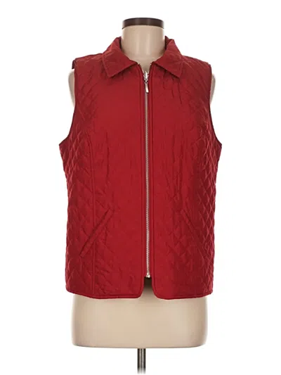 Pre-owned Chico's Vest In Red