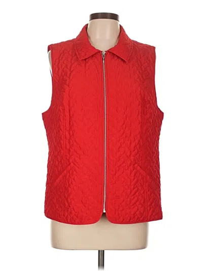 Pre-owned Chico's Vest In Red