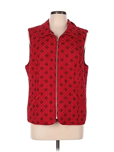 Pre-owned Chico's Vest In Red
