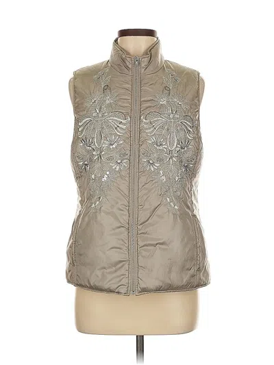 Pre-owned Chico's Vest In Silver