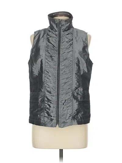 Pre-owned Chico's Vest In Silver