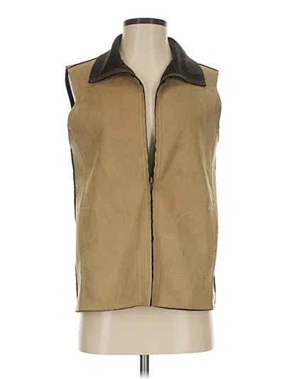 Pre-owned Chico's Vest In Tan