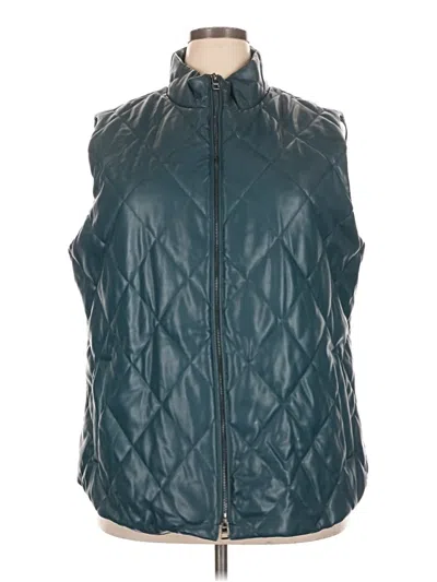 Pre-owned Chico's Vest In Teal