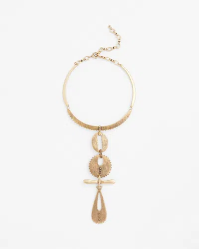 Chico's Vintage Gold Tone Statement Necklace |
