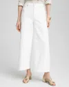 Chico's High-rise Wide Cropped Jeans In White Size 20/22 |  In Alabaster