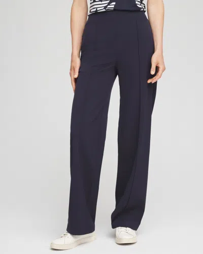 Chico's Wide Leg Trousers In Blue Size 8 |  Zenergy Activewear In Classic Navy