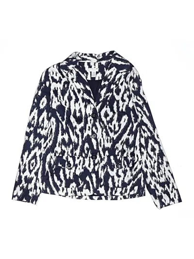 Pre-owned Chico's Windbreaker Jacket In Blue