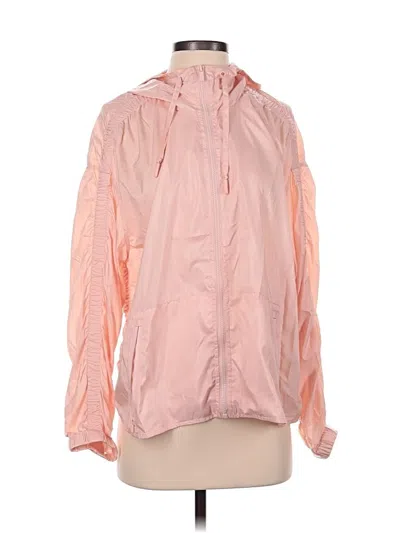 Pre-owned Chico's Windbreaker Jacket In Pink