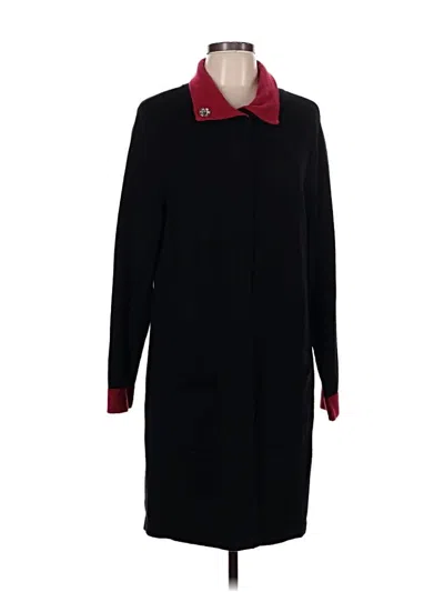 Pre-owned Chico's Wool Coat In Black