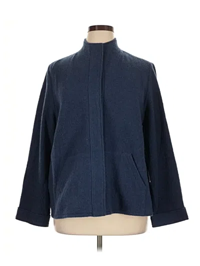 Pre-owned Chico's Wool Coat In Blue