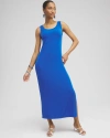 CHICO'S WRINKLE-FREE TRAVELERS CLASSIC TANK DRESS IN INTENSE AZURE SIZE 16/18 | CHICO'S TRAVEL CLOTHING