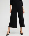 CHICO'S WRINKLE-FREE TRAVELERS CULOTTE PANTS IN BLACK SIZE 4P/6P | CHICO'S TRAVEL CLOTHING