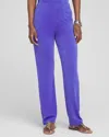 CHICO'S WRINKLE-FREE TRAVELERS PANTS IN PURPLE NIGHTSHADE SIZE 12 | CHICO'S TRAVEL CLOTHING