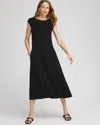 Chico's Travelers™ Convertible Maxi Dress In Black Size 0/2 |  Wrinkle-free Travel Clothing In Black