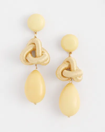 Chico's Yellow Teardrop Earrings |