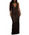 Chicways Adore Her Lace Maxi Dress In Black In Black