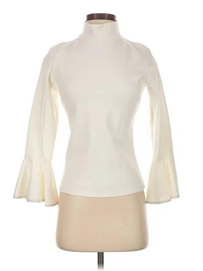 Pre-owned Chicwish 3/4 Sleeve Blouse In Ivory