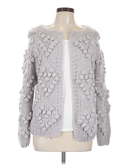 Pre-owned Chicwish Cardigan Sweater In Gray