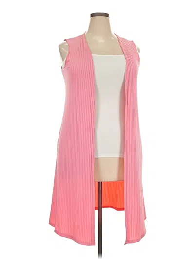 Pre-owned Chicwish Cardigan Sweater In Pink