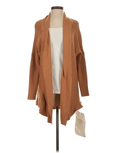 Pre-owned Chicwish Cardigan Sweater In Tan