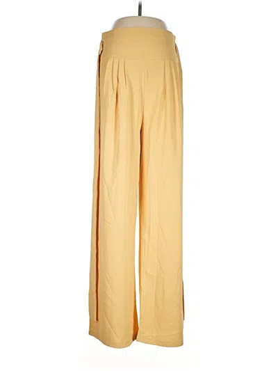 Pre-owned Chicwish Casual Pants In Yellow