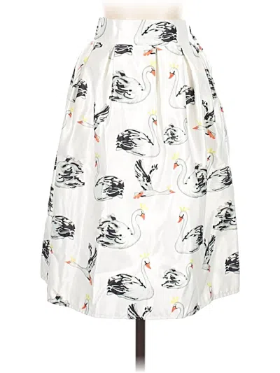 Pre-owned Chicwish Casual Skirt In White
