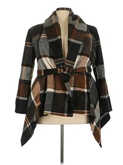 Pre-owned Chicwish Coat In Brown