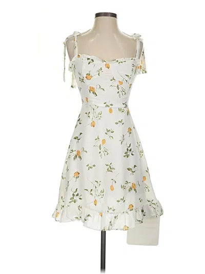 Pre-owned Chicwish Cocktail Dress In White