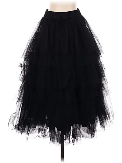 Pre-owned Chicwish Formal Skirt In Black
