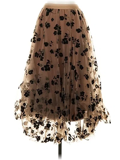 Pre-owned Chicwish Formal Skirt In Brown