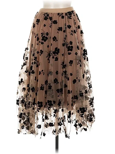 Pre-owned Chicwish Formal Skirt In Brown