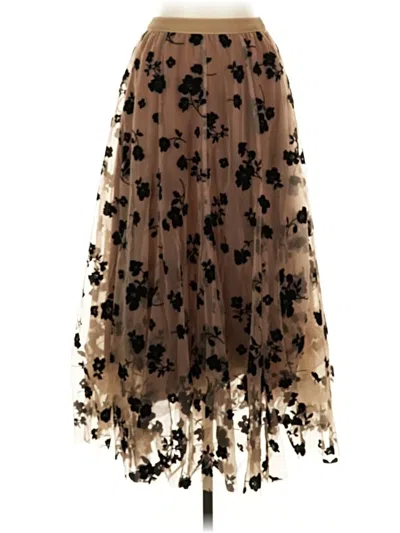 Pre-owned Chicwish Formal Skirt In Brown