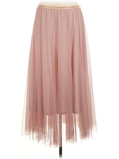 Pre-owned Chicwish Formal Skirt In Pink