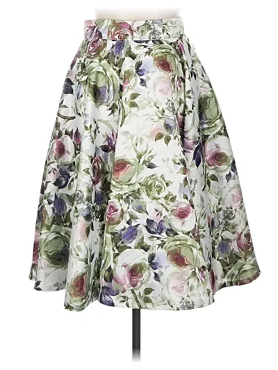 Pre-owned Chicwish Formal Skirt In White