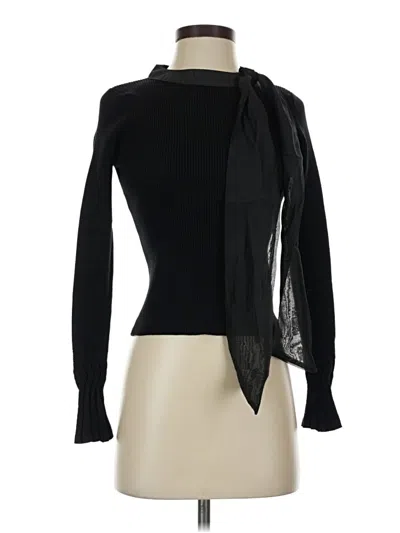 Pre-owned Chicwish Long Sleeve Blouse In Black
