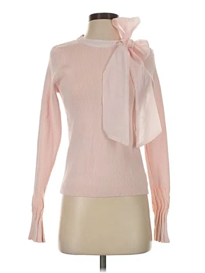 Pre-owned Chicwish Long Sleeve Blouse In Pink