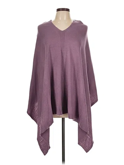 Pre-owned Chicwish Poncho In Purple