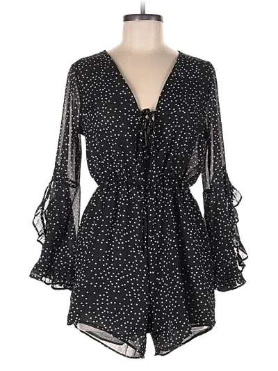 Pre-owned Chicwish Romper In Black