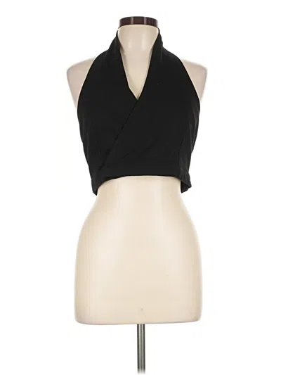 Pre-owned Chicwish Sleeveless Blouse In Black