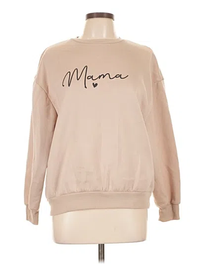 Pre-owned Chicwish Sweatshirt In Tan