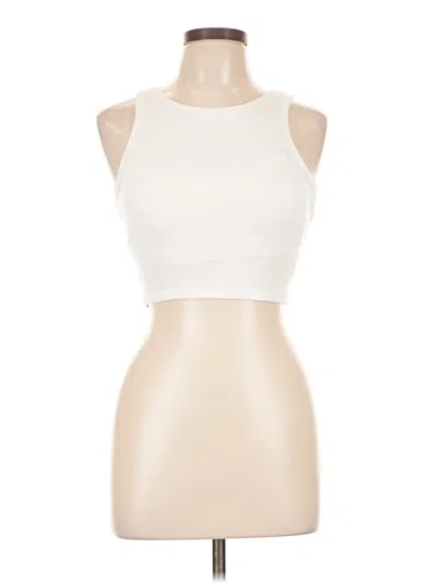 Pre-owned Chicwish Tank Top Ivory Halter Neckline Tops