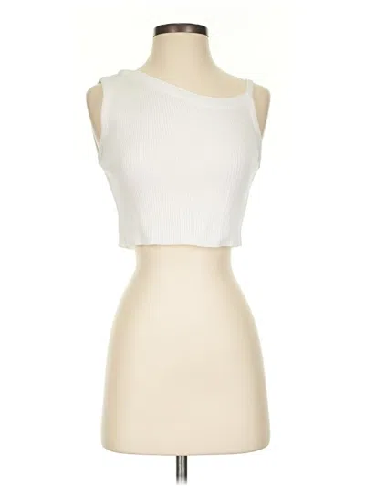 Pre-owned Chicwish Tank Top Ivory Strapless Neckline Tops