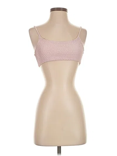 Pre-owned Chicwish Tube Top Pink Strapless Neckline Tops