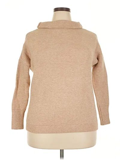 Pre-owned Chicwish Turtleneck Sweater In Tan