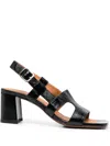 Chie Mihara 100mm Open-toe Sandals In Schwarz