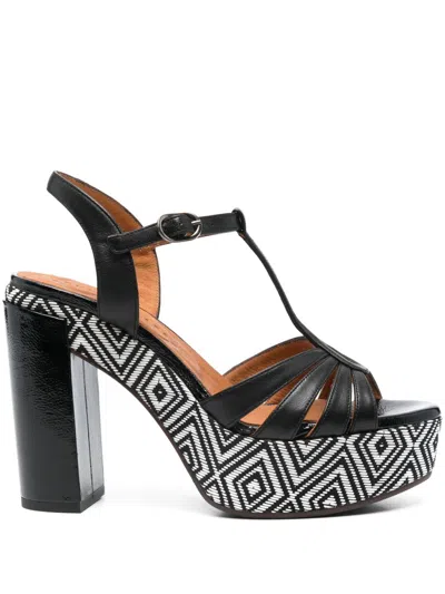 Chie Mihara 110mm Junni Sandals In 黑色