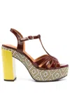Chie Mihara 120mm Junni Sandals In Brown