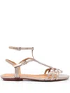 Chie Mihara 15mm Leather Open-toe Sandals In Grey