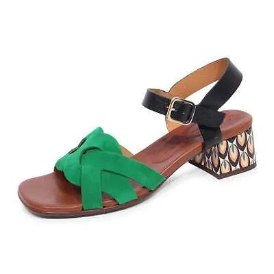 Pre-owned Chie Mihara 5060ar Sandalo Donna  Quaura Woman Sandal In Verde