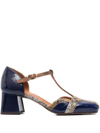Chie Mihara 55mm T-bar Block-heel Pumps In Blue